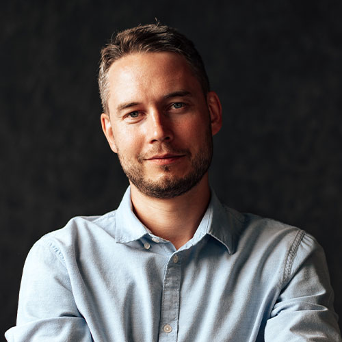 Young business client